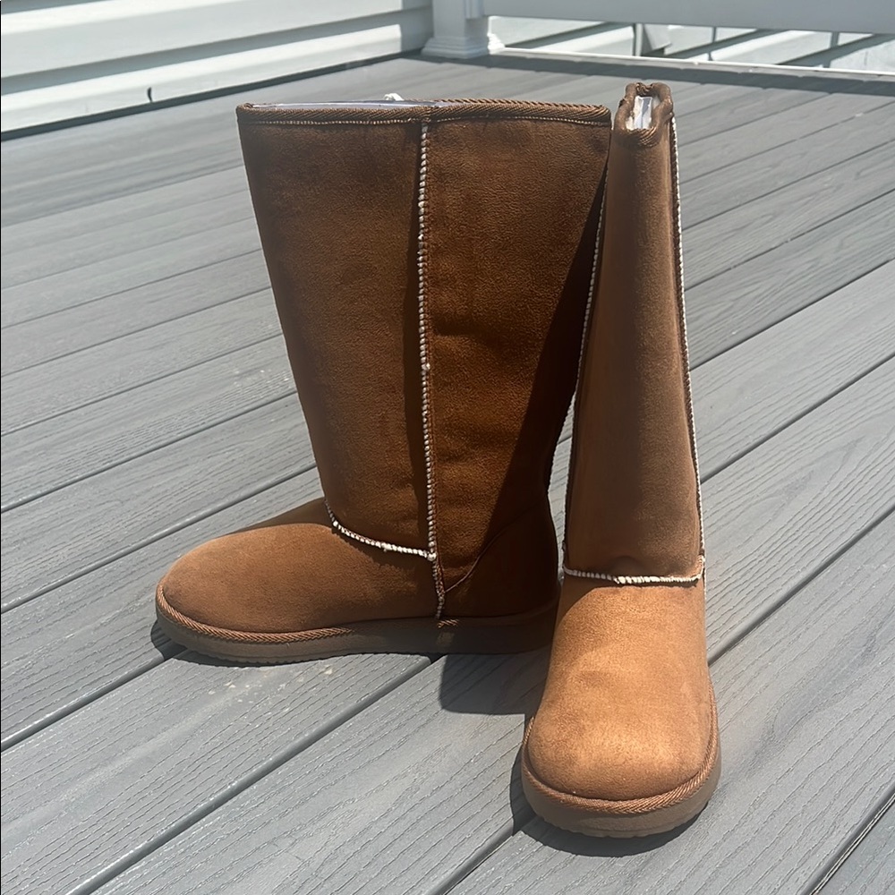 ❄️ Tall Brown Warm Lined Boots
